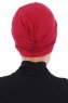 Jill - Turban En Coton Bordeaux - Ayse Turban
