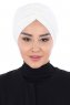 Jill - Turban En Coton Blanc Cassé - Ayse Turban