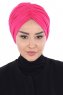 Jill - Turban En Coton Fuchsia - Ayse Turban