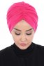 Jill - Turban En Coton Fuchsia - Ayse Turban