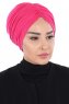 Jill - Turban En Coton Fuchsia - Ayse Turban