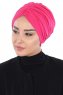 Jill - Turban En Coton Fuchsia - Ayse Turban