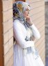 Dounia - Hijab à Motifs Moutarde