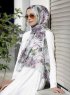 Dounia - Hijab à Motifs Rose