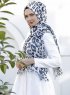 Dounia - Hijab à Motifs Marron