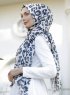 Dounia - Hijab à Motifs Marron