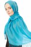 Kadri - Hijab Turquoise Avec Des Perles - Özsoy