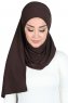 Kaisa - Hijab Coton Pratique Marron