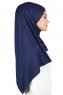 Kaisa - Hijab Coton Pratique Bleu Marin