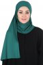 Kaisa - Hijab Coton Pratique Vert Foncé