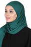 Kaisa - Hijab Coton Pratique Vert Foncé