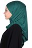 Kaisa - Hijab Coton Pratique Vert Foncé