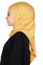 Kaisa - Hijab Coton Pratique Moutarde