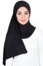 Kaisa - Hijab Coton Pratique Noir