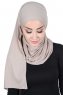 Kaisa - Hijab Coton Pratique Taupe
