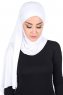 Kaisa - Hijab Coton Pratique Blanc