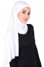Kaisa - Hijab Coton Pratique Blanc