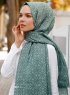 Khadija - Hijab à Motifs Vert - Sal Evi