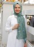 Khadija - Hijab à Motifs Vert - Sal Evi