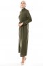 Lylah - Abaya Kaki - Miss Cazibe