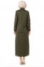 Lylah - Abaya Kaki - Miss Cazibe
