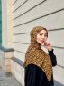 Majda - Hijab A Motifs En Crêpe Moutarde - Mirach