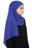 Malin - Hijab Chiffon Pratique Bleu