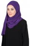 Malin - Hijab Chiffon Pratique Violet