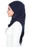 Malin - Hijab Chiffon Pratique Bleu Marin