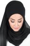 Malin - Hijab Chiffon Pratique Noir