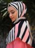 Marwa - Hijab A Motifs Crepe Noir