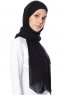 Mehtap - Chiffon Hijab Pratique One-Piece Noir