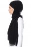 Mehtap - Chiffon Hijab Pratique One-Piece Noir