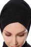 Mehtap - Chiffon Hijab Pratique One-Piece Noir