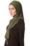 Melek - Hijab Jersey Premium Kaki - Ecardin