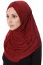Mia - Hijab Al Amira Bordeaux One-Piece - Ecardin