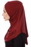 Mia - Hijab Al Amira Bordeaux One-Piece - Ecardin