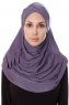 Mia - Hijab Al Amira Violet One-Piece - Ecardin