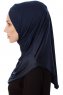 Mia - Hijab Al Amira Bleu Marin One-Piece - Ecardin