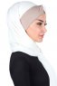 Mikaela - Hijab Coton Pratique Crème & Taupe