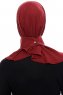 Narin - Hijab Crepe Pratique One-Piece Bordeaux