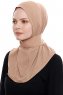 Narin - Hijab Crepe Pratique One-Piece Gold