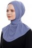 Narin - Hijab Crepe Pratique One-Piece Indigo