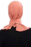 Narin - Hijab Crepe Pratique One-Piece Saumon