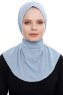 Narin - Hijab Crepe Pratique One-Piece Bleu Clair