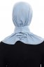 Narin - Hijab Crepe Pratique One-Piece Bleu Clair