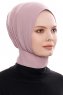 Narin - Hijab Crepe Pratique One-Piece Rose Foncé