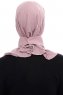 Narin - Hijab Crepe Pratique One-Piece Rose Foncé