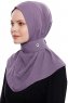 Narin - Hijab Crepe Pratique One-Piece Prune