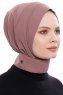 Narin - Hijab Crepe Pratique One-Piece Rose Pink
